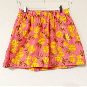 J. Crew Pineapple Cotton Mini Skirt w/ Pockets 🍍